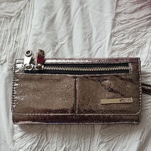 Kenneth Cole Reaction Shiny Silver Wallet